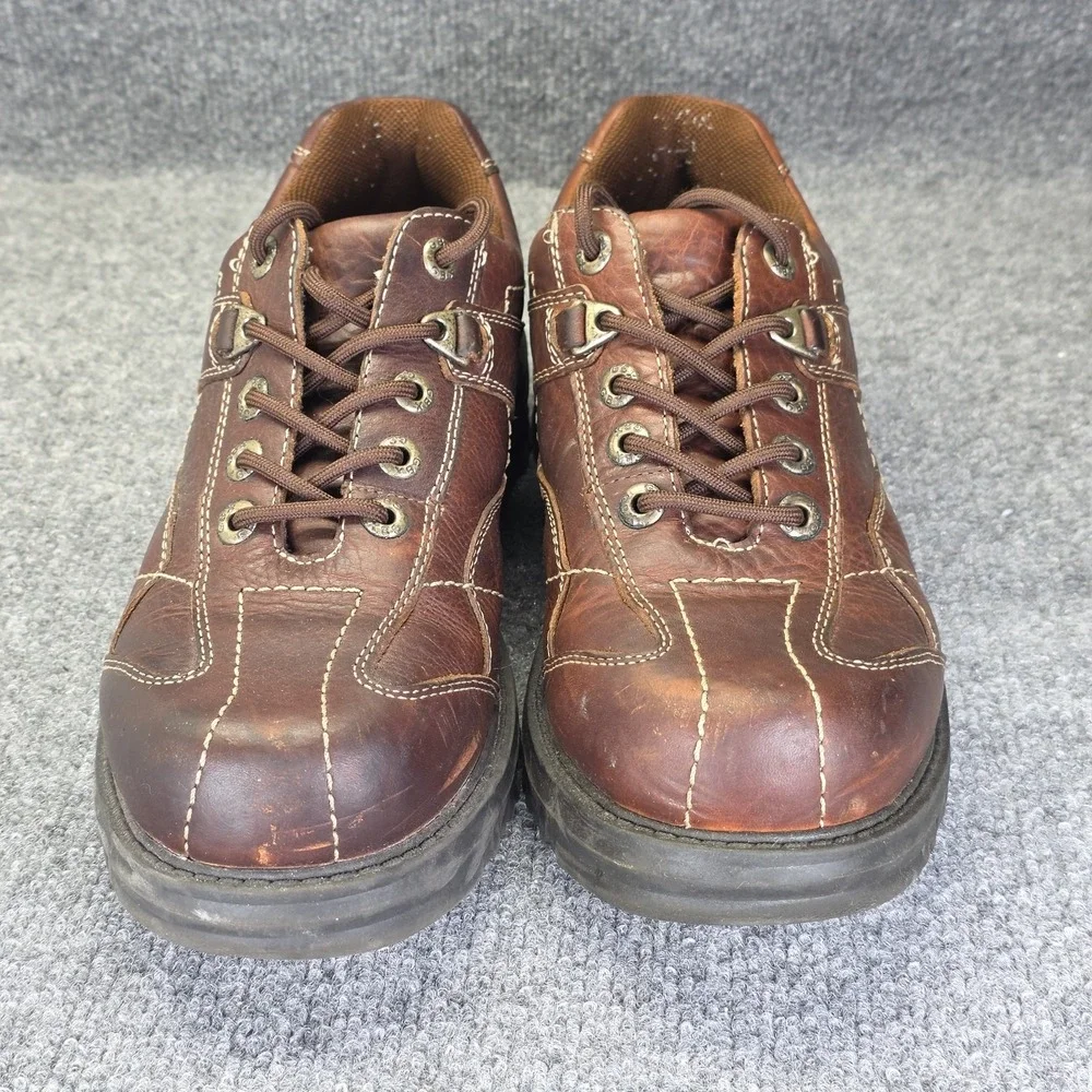 Vintage Y2K GBX Leather Chunky Shoes Boots Goth Lace Up US Mens 12